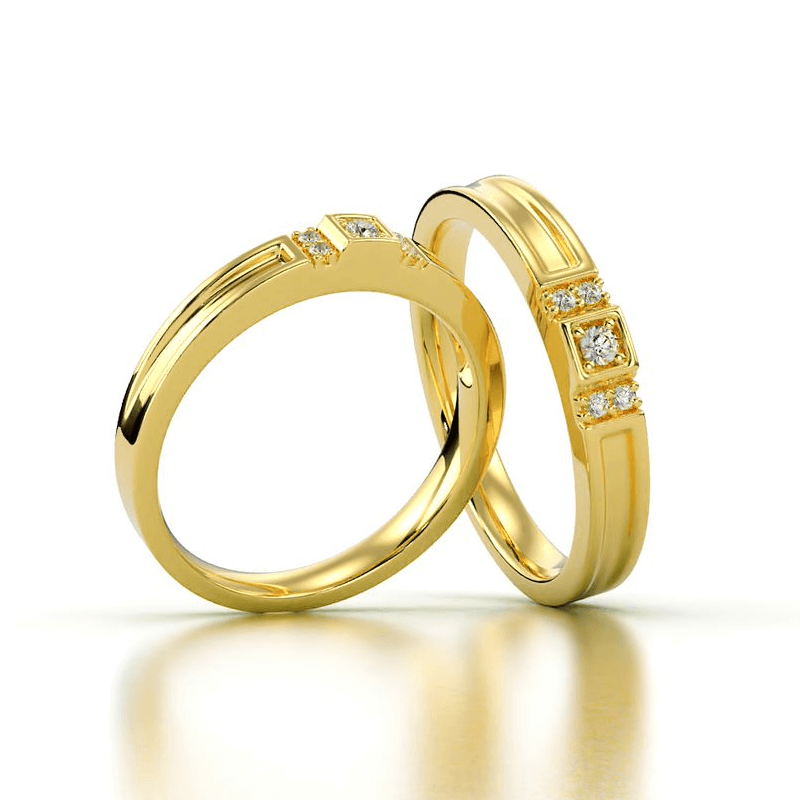 nhẫn cưới vàng ý